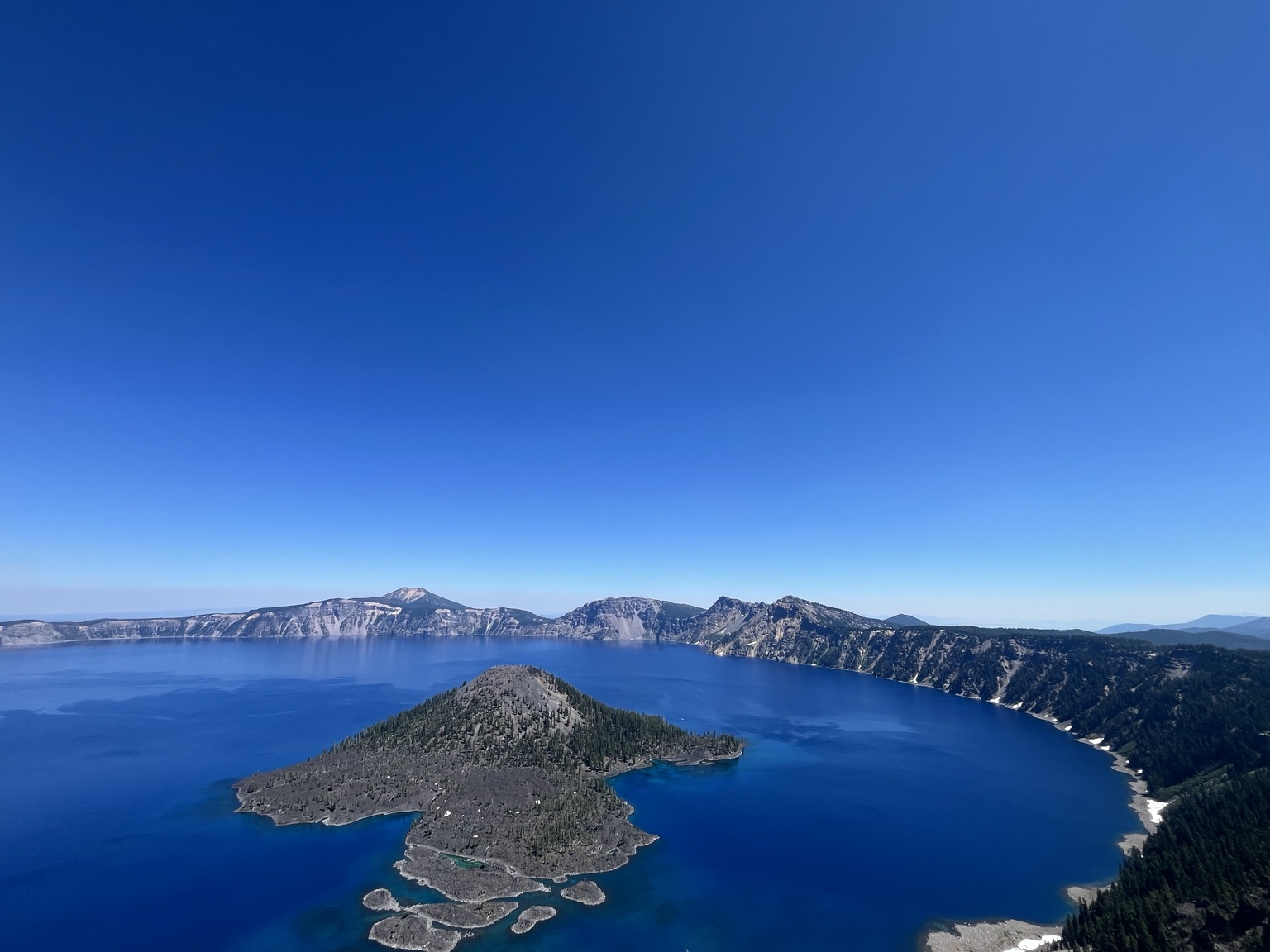 Crater Lake viewed from the rim